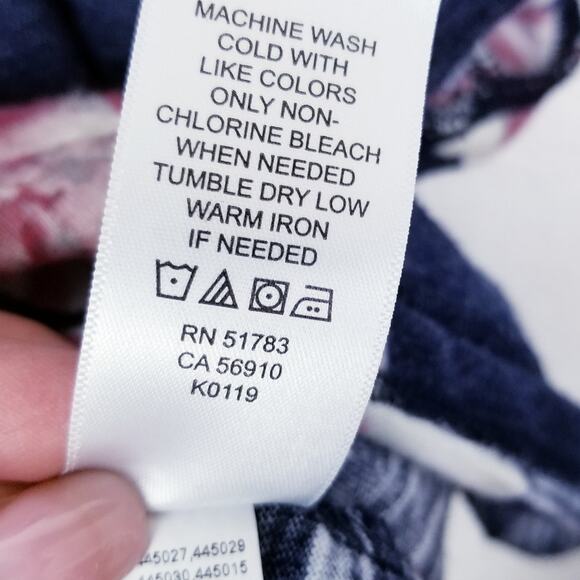 MAURICE'S 24/7 "Roadtrip Tee" Dark Floral Knit Pullover Square V-neck - Size XXL - Picture 8 of 10